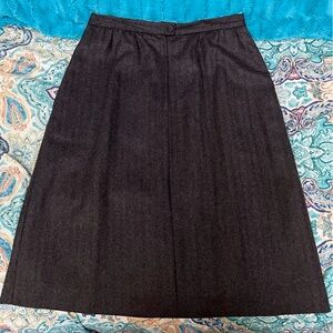 100% WORSTED WOOL VINTAGE WOMENS MIDI SKIRT